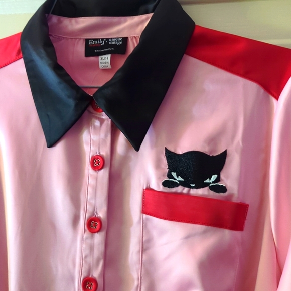 RARE Unique Vintage x Emily the Strange Bad Kitten Club Diner Dress 🐈⬛ - Picture 9 of 11